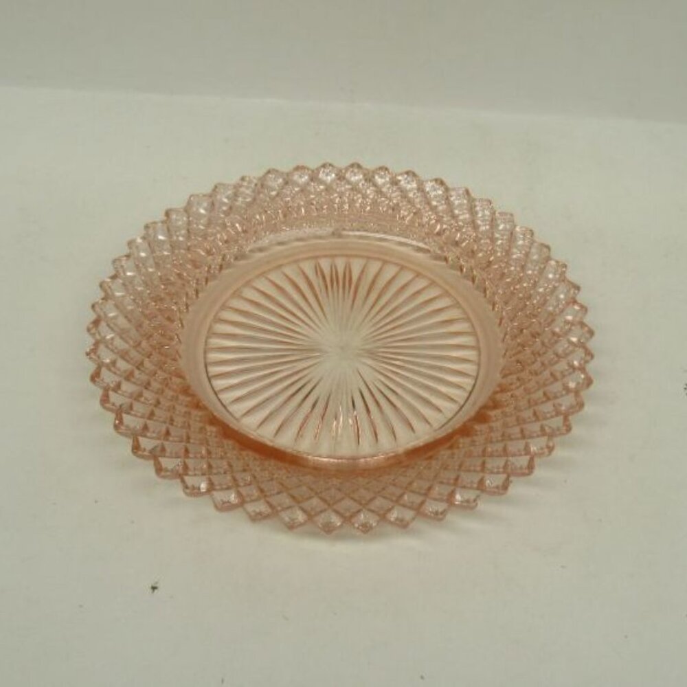 Hocking Depression Glass Pink MISS AMERICA 5 3/4 Inch Bread and Butter Plate